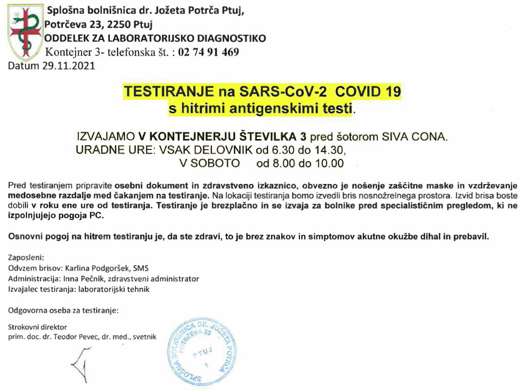 Sars-cov-2 HAGT SB Ptuj